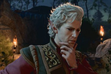 Baldur's Gate: man looking inquisitive