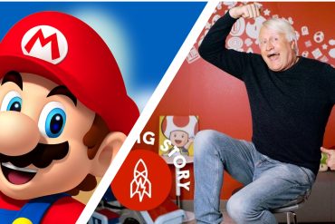 Mario and his voice actor, Charles Martinet