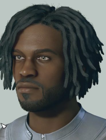 Starfield character with locs